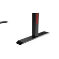 ULTRADESK Herný stôl FORCE - červený, 166x70 cm, 76.5 cm, s XXL podložkou pod myš, držiak slúchadiel aj nápojov, RGB podsvietenie