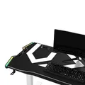 Ďalší obrázok produktu ULTRADESK Herný stôl FORCE SNOW - biely, 166x70 cm, 76.5 cm, s XXL podložkou pod myš, držiak slúchadiel aj nápojov, RGB podsvieten