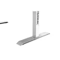 ULTRADESK Herný stôl FORCE SNOW - biely, 166x70 cm, 76.5 cm, s XXL podložkou pod myš, držiak slúchadiel aj nápojov, RGB podsvieten