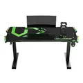 Ďalší obrázok produktu ULTRADESK Herný stôl FORCE - zelený, 166x70 cm, 76.5 cm, s XXL podložkou pod myš, držiak slúchadiel aj nápojov, RGB podsvietenie