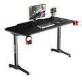 Ďalší obrázok produktu ULTRADESK Herný stôl FRAG - BLACK, 140x66 cm, 76 cm, s XXL podložkou pod myš, s ultradesk BEAM, držiak slúchadiel aj nápojov