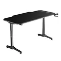 Ďalší obrázok produktu ULTRADESK Herný stôl FRAG - BLACK, 140x66 cm, 76 cm, s XXL podložkou pod myš, s ultradesk BEAM, držiak slúchadiel aj nápojov