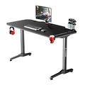 ULTRADESK Herný stôl FRAG - BLACK, 140x66 cm, 76 cm, s XXL podložkou pod myš, s ultradesk BEAM, držiak slúchadiel aj nápojov