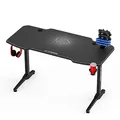 ULTRADESK Herný stôl FRAG - GRAPHITE, 140x66 cm, 76 cm, s XXL podložkou pod myš, s ultradesk BEAM, držiak slúchadiel aj nápojov