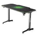 Ďalší obrázok produktu ULTRADESK Herný stôl FRAG - GREEN, 140x66 cm, 76 cm, s XXL podložkou pod myš, s ultradesk BEAM, držiak slúchadiel aj nápojov
