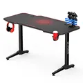 ULTRADESK Herný stôl FRAG - RED, 140x66 cm, 76 cm, s XXL podložkou pod myš, s ultradesk BEAM, držiak slúchadiel aj nápojov