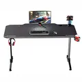 ULTRADESK Herný stôl FRAG - WHITE, 140x66 cm, 76 cm, s XXL podložkou pod myš, s ultradesk BEAM, držiak slúchadiel aj nápojov
