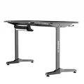 ULTRADESK Herný stôl FRAG - WHITE, 140x66 cm, 76 cm, s XXL podložkou pod myš, s ultradesk BEAM, držiak slúchadiel aj nápojov