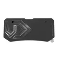 ULTRADESK Herný stôl FRAG XXL BLACK, 160 x 75 cm, 75 cm, držiak nápojov a slúchadiel, stojan BEAM, s celoplošnou XXL podložkou pod