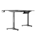 ULTRADESK Herný stôl FRAG XXL GOLD, 160 x 75 cm, 75 cm, držiak nápojov a slúchadiel, stojan BEAM, s celoplošnou XXL podložkou pod 