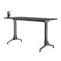 ULTRADESK Herný stôl GRAND BLUE, 160x75 cm, 70-80 cm, 3 úrovne výšky, s XXL podložkou pod myš, držiak slúchadiel aj nápojov