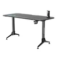 ULTRADESK Herný stôl GRAND BLUE, 160x75 cm, 70-80 cm, 3 úrovne výšky, s XXL podložkou pod myš, držiak slúchadiel aj nápojov