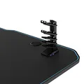 Ďalší obrázok produktu ULTRADESK Herný stôl GRAND BLUE, 160x75 cm, 70-80 cm, 3 úrovne výšky, s XXL podložkou pod myš, držiak slúchadiel aj nápojov