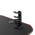 ULTRADESK Herný stôl GRAND RED, 160x75 cm, 70-80 cm, 3 úrovne výšky, s XXL podložkou pod myš, držiak slúchadiel aj nápojov