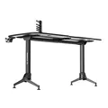 Ďalší obrázok produktu ULTRADESK Herný stôl GRAND RED, 160x75 cm, 70-80 cm, 3 úrovne výšky, s XXL podložkou pod myš, držiak slúchadiel aj nápojov