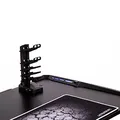ULTRADESK Herný stôl INVADER - BLACK, 120x64 cm, 75 cm, podsvietený, s XL podložkou pod myš, držiak slúchadiel aj nápojov