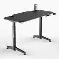 Ďalší obrázok produktu ULTRADESK Herný stôl LEVEL BLACK, 140x66cm, 72-124cm, elektricky nastaviteľná výška, s XXL podložkou pod myš, držiak slúchadiel aj
