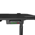 ULTRADESK Herný stôl LEVEL WHITE, 140x66cm, 72-124cm, elektricky nastaviteľná výška, s XXL podložkou pod myš, držiak slúchadiel aj