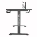 ULTRADESK Herný stôl MOMENTUM - Black, 152,5x70 cm, 75,5 cm, s XXL podložkou pod myš, držiak slúchadiel, nápojov, mobila