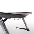 ULTRADESK Herný stôl RACER, 120X64 cm, 77 cm, RGB podsvietenie, so 4 XXL podložkami pod myš, s 2 hákmi pre slúchadlá