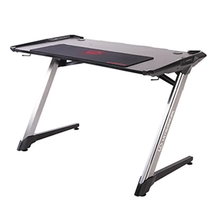 Hlavný obrázok produktu ULTRADESK Herní stůl RACER, 120X64 cm, 77 cm, RGB podsvícení, se 4 XXL podložkami pod myš