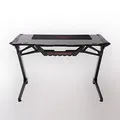 ULTRADESK Herný stôl RACER, 120X64 cm, 77 cm, RGB podsvietenie, so 4 XXL podložkami pod myš, s 2 hákmi pre slúchadlá
