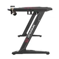 ULTRADESK Herný stôl ROCKET BLACK, 128x68 cm, 78 cm, s XL podložkou pod myš, držiak slúchadiel aj nápojov