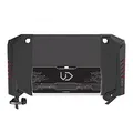 ULTRADESK Herný stôl ROCKET BLACK, 128x68 cm, 78 cm, s XL podložkou pod myš, držiak slúchadiel aj nápojov