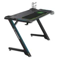 ULTRADESK Herný stôl SPACE V2, 113x61.5cm, 77.5cm, podsvietený, s XL podložkou, držiak slúchadiel, nápojov