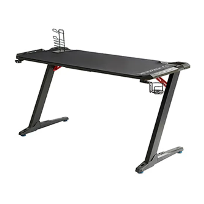Hlavný obrázok produktu ULTRADESK Herní stůl SPACE XXL BLACK, 154x61 cm, 78 cm, RGB podsvícení s dotykovým panele
