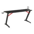 Ďalší obrázok produktu ULTRADESK Herný stôl SPACE XXL BLACK, 154x61 cm, 78 cm, RGB podsvietenie s dotykovým panelom, s celoplošnou podložkou pod myš