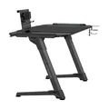 ULTRADESK Herný stôl SPACE XXL V2 BLACK, 144x70 cm, 75 cm, LED RGB podsvietenie s dotykovým