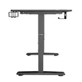 ULTRADESK Herný stôl Ultradesk CRUISER BLACK, 160x70 cm, 66-82 cm, držiak slúchadiel, 3 otvory pre káble, výškovo nastaviteľný, s 