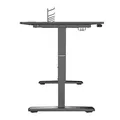 ULTRADESK Herný stôl Ultradesk CRUISER BLACK, 160x70 cm, 66-82 cm, držiak slúchadiel, 3 otvory pre káble, výškovo nastaviteľný, s 