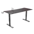 ULTRADESK Herný stôl Ultradesk CRUISER RED, 160x70 cm, 66-82 cm, držiak slúchadiel, 3 otvory pre káble, výškovo nastaviteľný, s XX