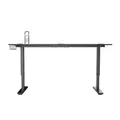 ULTRADESK Herný stôl Ultradesk CRUISER RED, 160x70 cm, 66-82 cm, držiak slúchadiel, 3 otvory pre káble, výškovo nastaviteľný, s XX