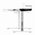 Ďalší obrázok produktu ULTRADESK Herný stôl WINGER - biely, 111x155x60 cm, 75-122 cm, elektricky nastaviteľná vyššie