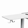 Ďalší obrázok produktu ULTRADESK Herný stôl WINGER - biely, 111x155x60 cm, 75-122 cm, elektricky nastaviteľná vyššie
