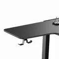 Ďalší obrázok produktu ULTRADESK Herný stôl WINGER - čierny, 111x155x60 cm, 75-122 cm, elektricky nastaviteľná vý