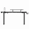 Ďalší obrázok produktu ULTRADESK Herný stôl WINGER - čierny, 111x155x60 cm, 75-122 cm, elektricky nastaviteľná vý