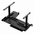 ULTRADESK Herný stôl WINGER - čierny, 111x155x60 cm, 75-122 cm, elektricky nastaviteľná vý