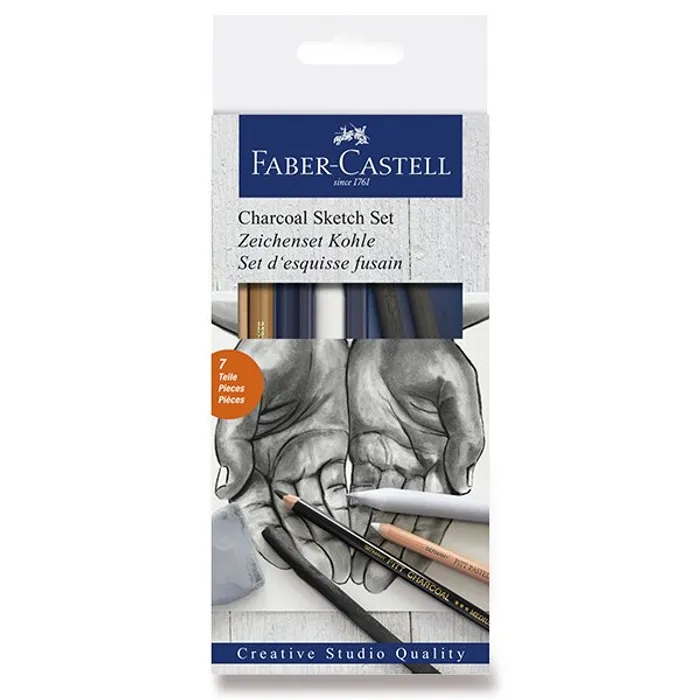 Hlavný obrázok produktu Umělecká sada Faber-Castell Goldfaber Charcoal Sketch sada 7 kusů