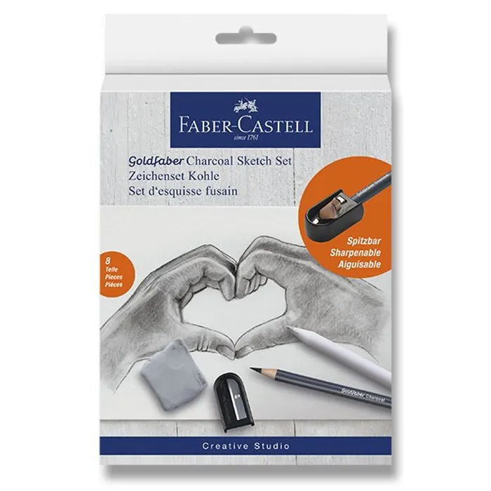 Hlavný obrázok produktu Umělecká sada Faber-Castell Goldfaber Charcoal Sketch set sada 8 kusů