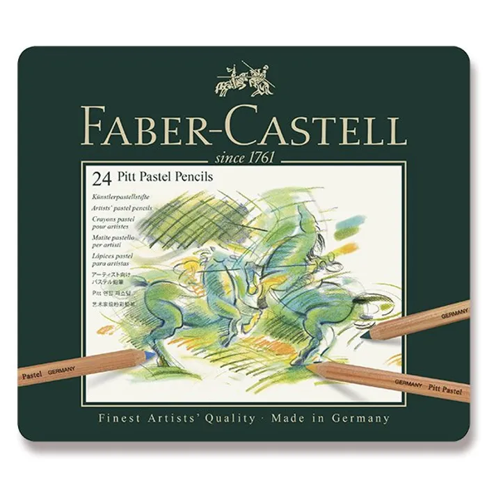 Hlavný obrázok produktu Pitt Pastell umělecká pastelka, plech.krabička 24ks Faber Castell 112124