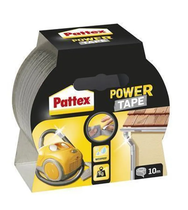 Hlavný obrázok produktu Universální lepící páska, 50 mm x 10 m, HENKEL "Pattex Power Tap", stříbrná