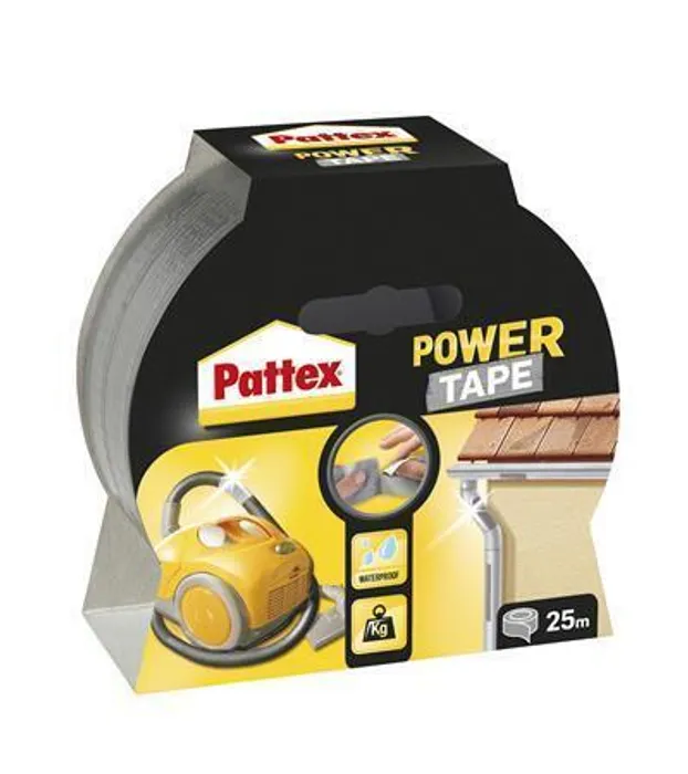 Hlavný obrázok produktu Universální lepící páska, 50 mm x 25 m, HENKEL "Pattex Power Tap", stříbrná