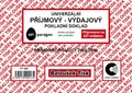 Príjmový - výdavkový pokladničný doklad A6, 10x50listov10ks, cena za 1ks, univerzál., Baloušek