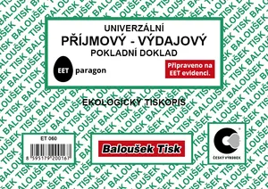 Univerzálny príjmový a výdajový pokladný doklad A6 - EET ET060