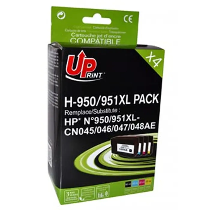 Hlavný obrázok produktu UPrint kompatibilní ink CN045AE, s CN045AE, HP 950XL/951XL, 1xblack/1xcyan/1xmagenta/1xye
