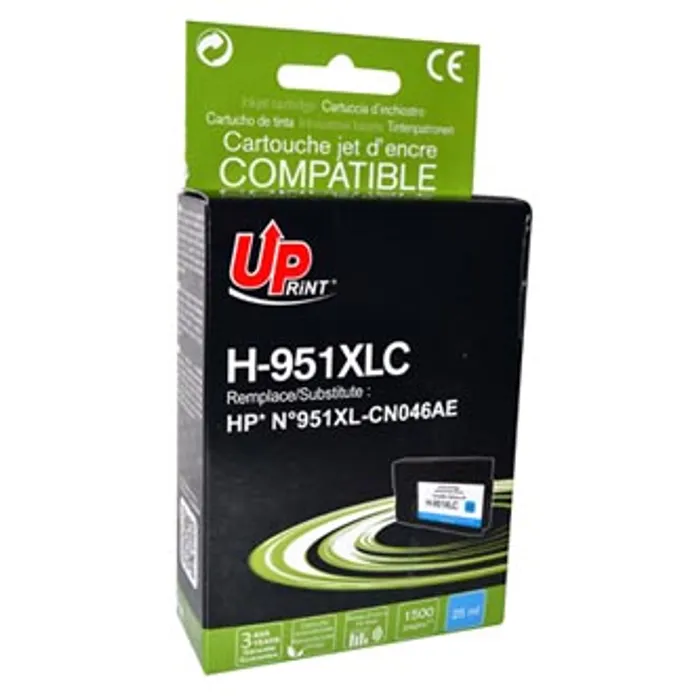 Hlavný obrázok produktu UPrint kompatibilní ink CN046AE, s CN046AE, HP 951XL, cyan, 1500str., 25ml, H-951XL-C, pr